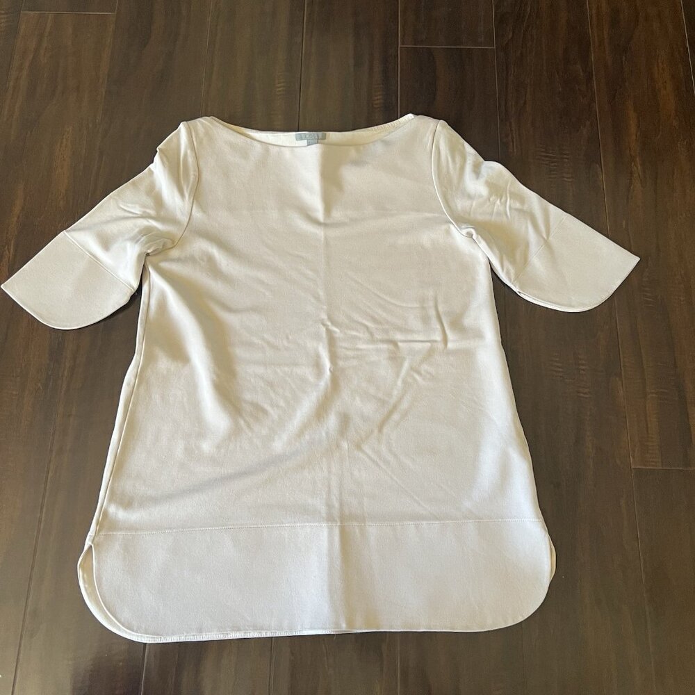 COS Blush Beige Tunic-Style Relaxed Fit Top – Size Small